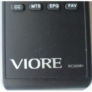 CONTROL REMOTO PARA TV LCD / VIORE RC3008V MODELO LC22VH60